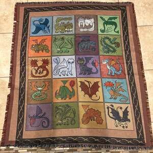 Woven Blanket How to Train Your Dragon